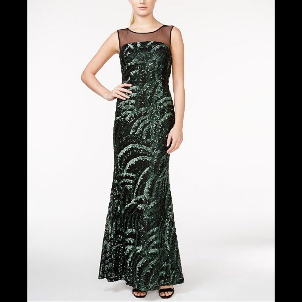 Amazing illusion yoke dress